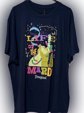 Disneyland Princess and the Frog Tee “ Life of the Mardi” NWT